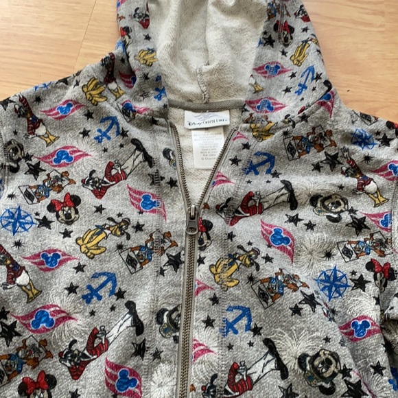Brand New Disney Grey Zip Up. Kids Medium. - Picture 2 of 4